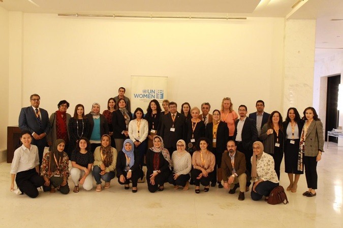 Participants of the North Africa Dialogue on Child Marriage and Female Genital Mutilation/Cutting. Photo: UN Women/Emad Karim